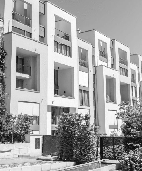 Image d'un gros immeuble pour le financement hypothécaire à long terme.